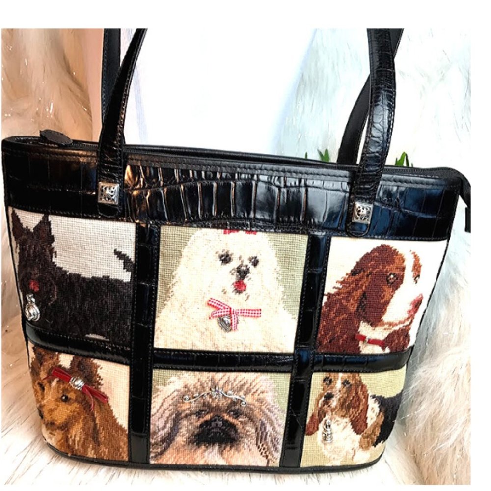 Brighton purse tote tapestry needlepoint d…